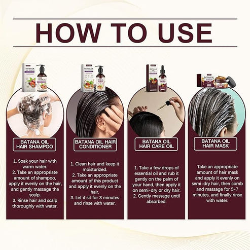 EELHOE - Batana Oil Hair Care Set