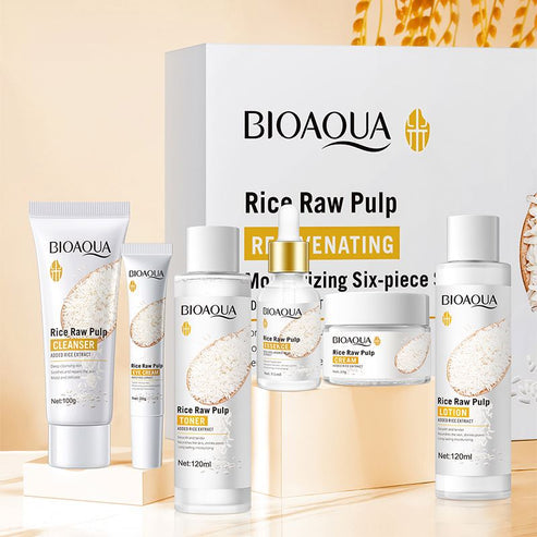BIOAQUA - Rice Raw Pulp Rejuvenating Set
